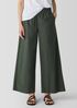 Washed Organic Cotton Poplin Wide-Leg Pant