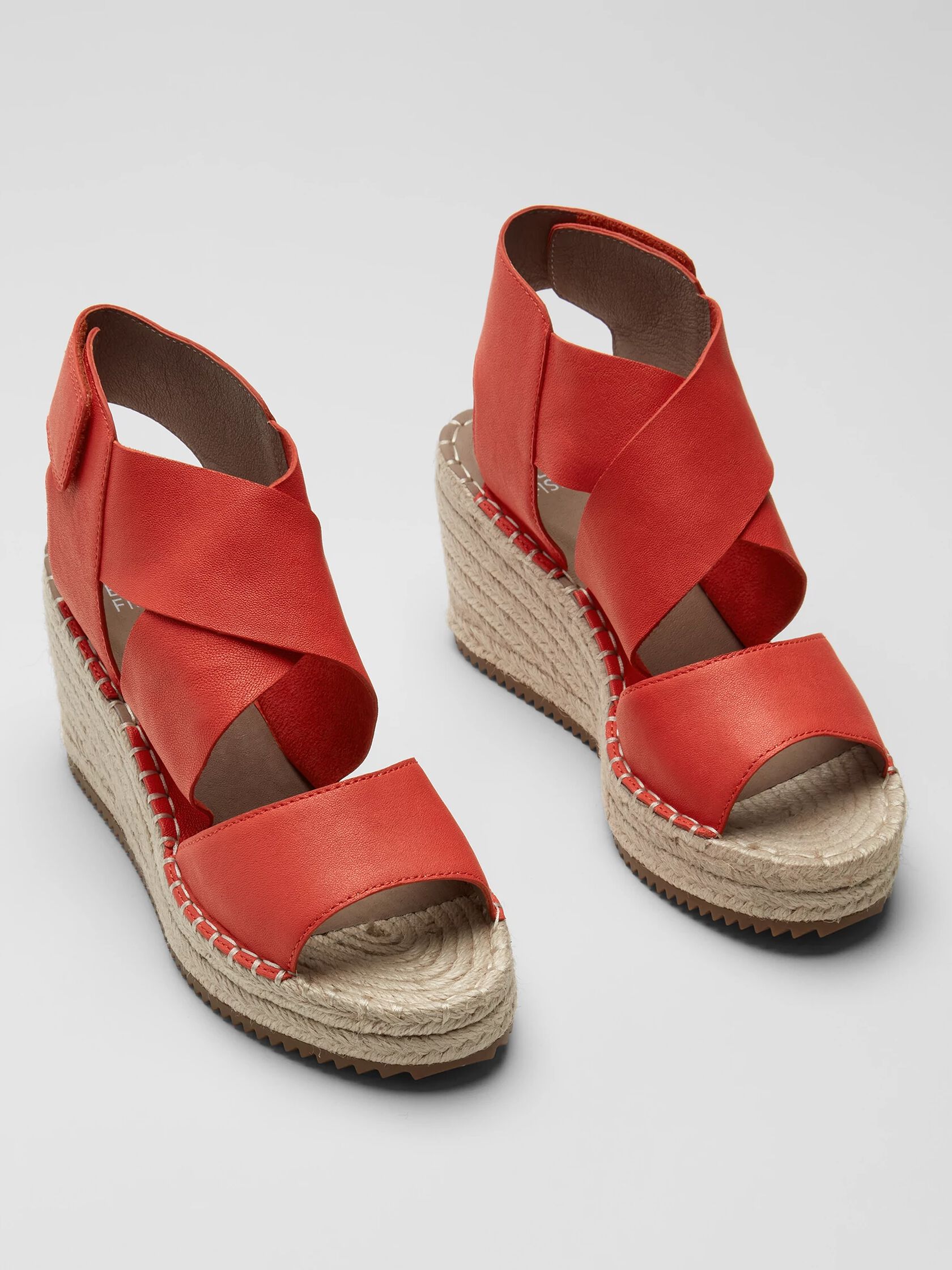 Willow Tumbled Leather Wedge Espadrille