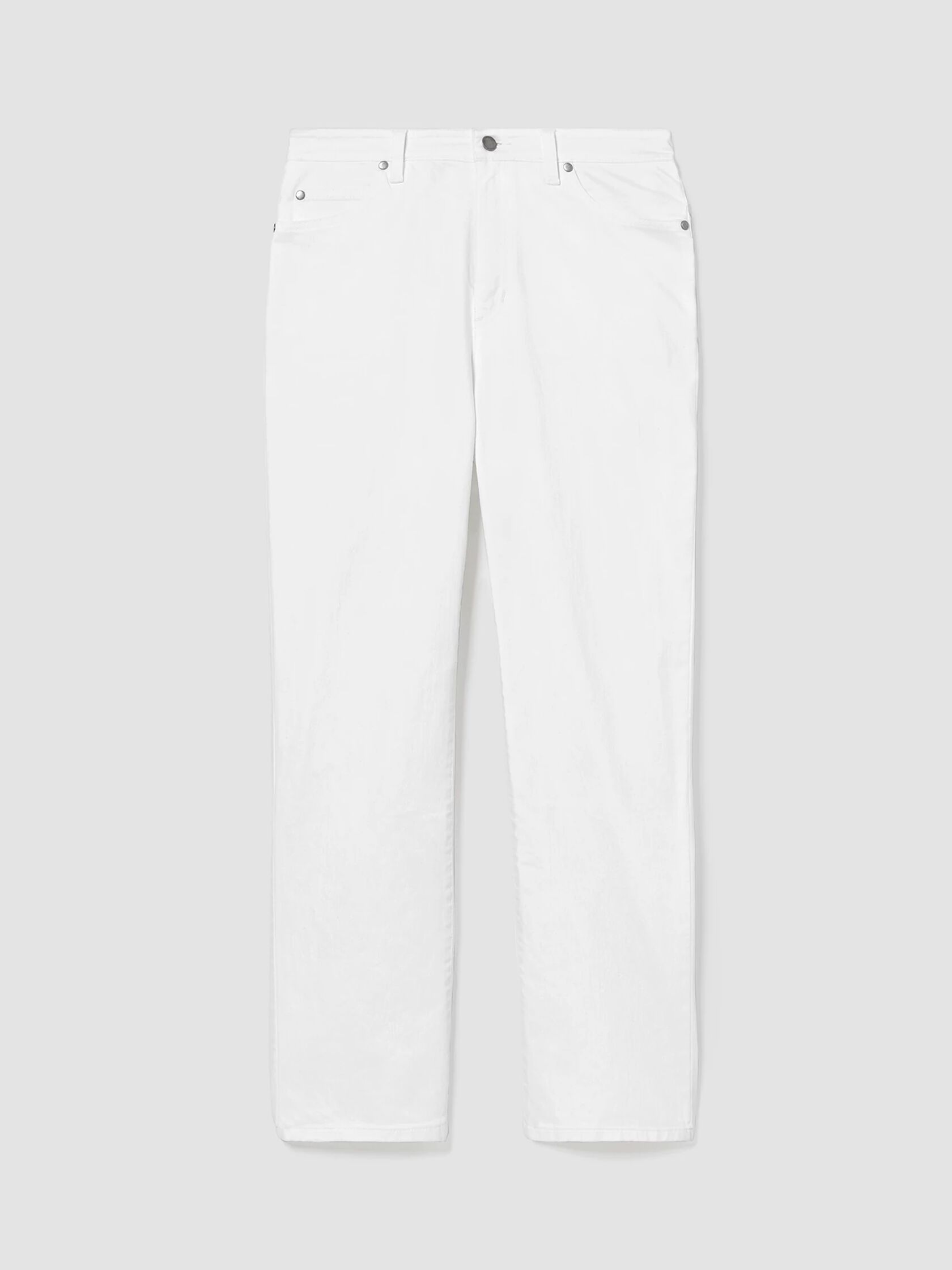 Organic Cotton Denim Straight Ankle Jean