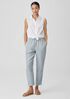 Garment Dyed Organic Linen Tapered Pant