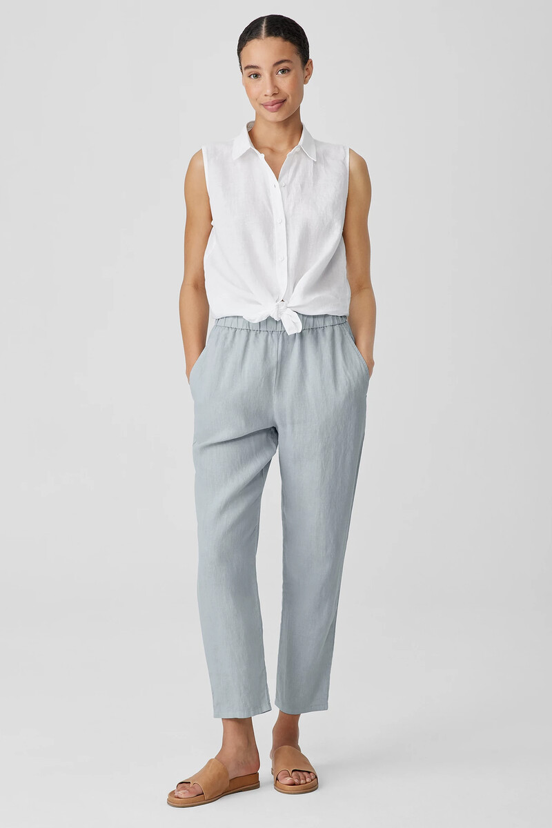 Garment Dyed Organic Linen Tapered Pant Garment Dyed Organic Linen Tapered Pant