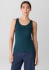 Organic Cotton Stretch Rib Scoop Neck Tank