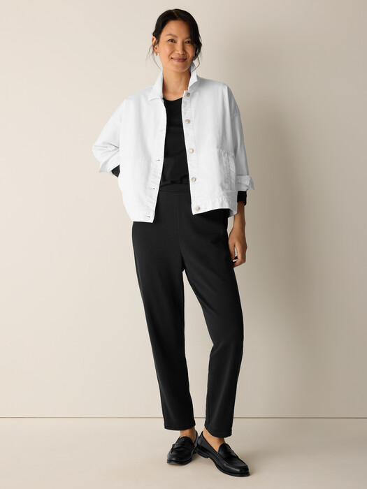 Eileen Fisher Women's Garment Dyed Jacket - White - Size 3X Eileen Fisher Women's Garment Dyed Jacket - White - Size 3X