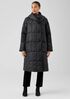 Eggshell Recycled Nylon Reversible Coat