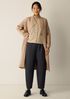 Mélange Boiled Wool Jersey Lantern Pant in Regenerative Wool