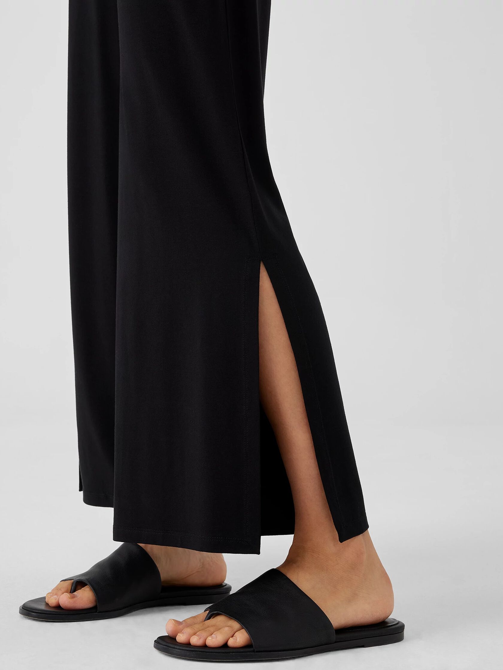 Stretch Jersey Knit Pant with Slits