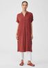 Organic Cotton Gauze Mandarin Collar Dress