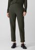 Washable Stretch Crepe Cuffed Pant