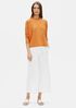 Organic Linen Cotton Striped Wide-Leg Pant