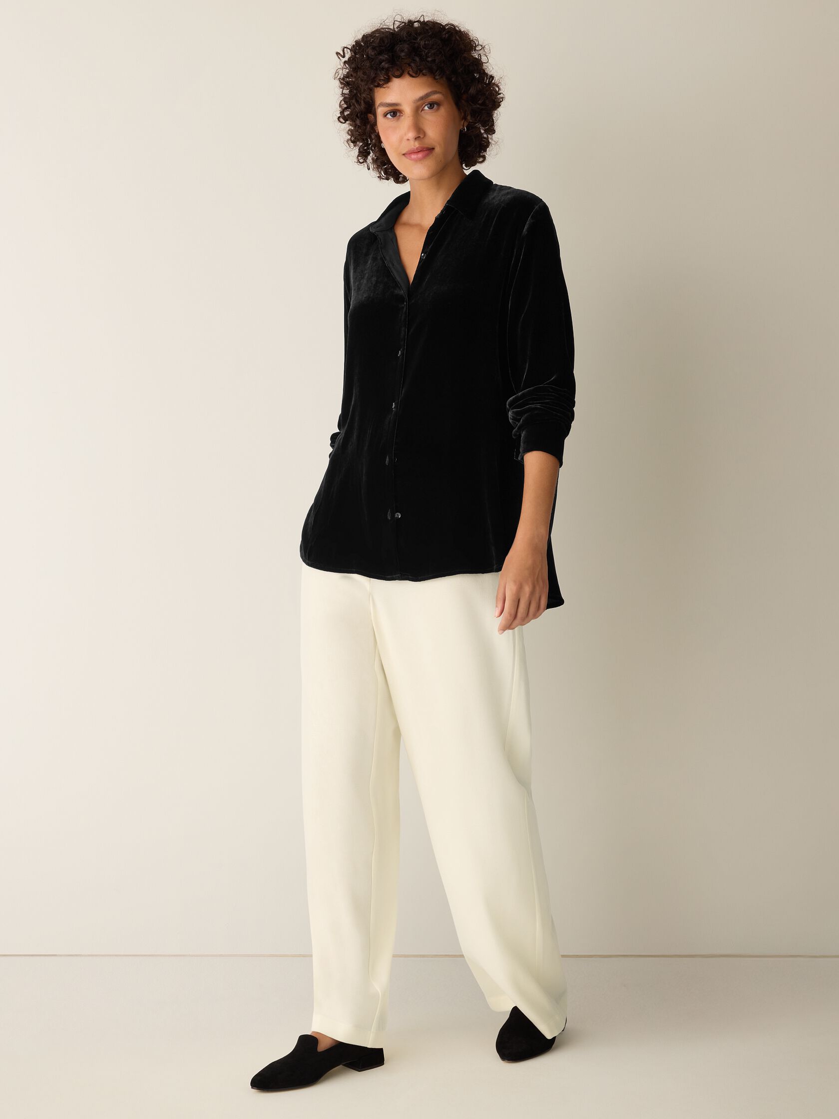 Velvet Classic Collar Shirt