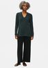 Ultrafine Merino V-Neck Tunic in Regenerative Wool