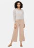 Cotton Corduroy Wide-Leg Ankle Pant