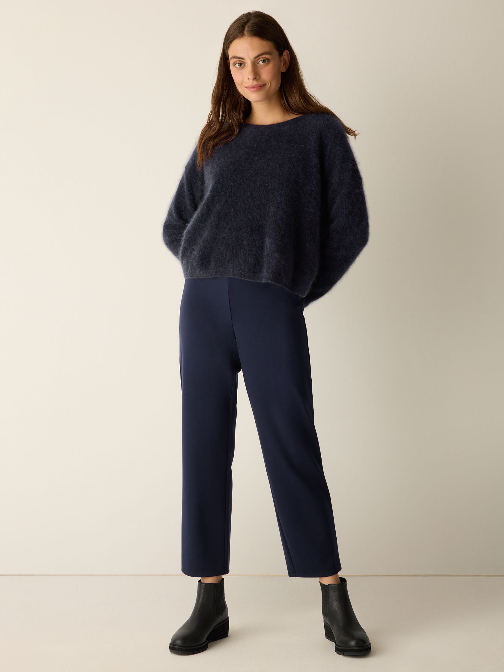 Washable Flex Ponte Straight Pant