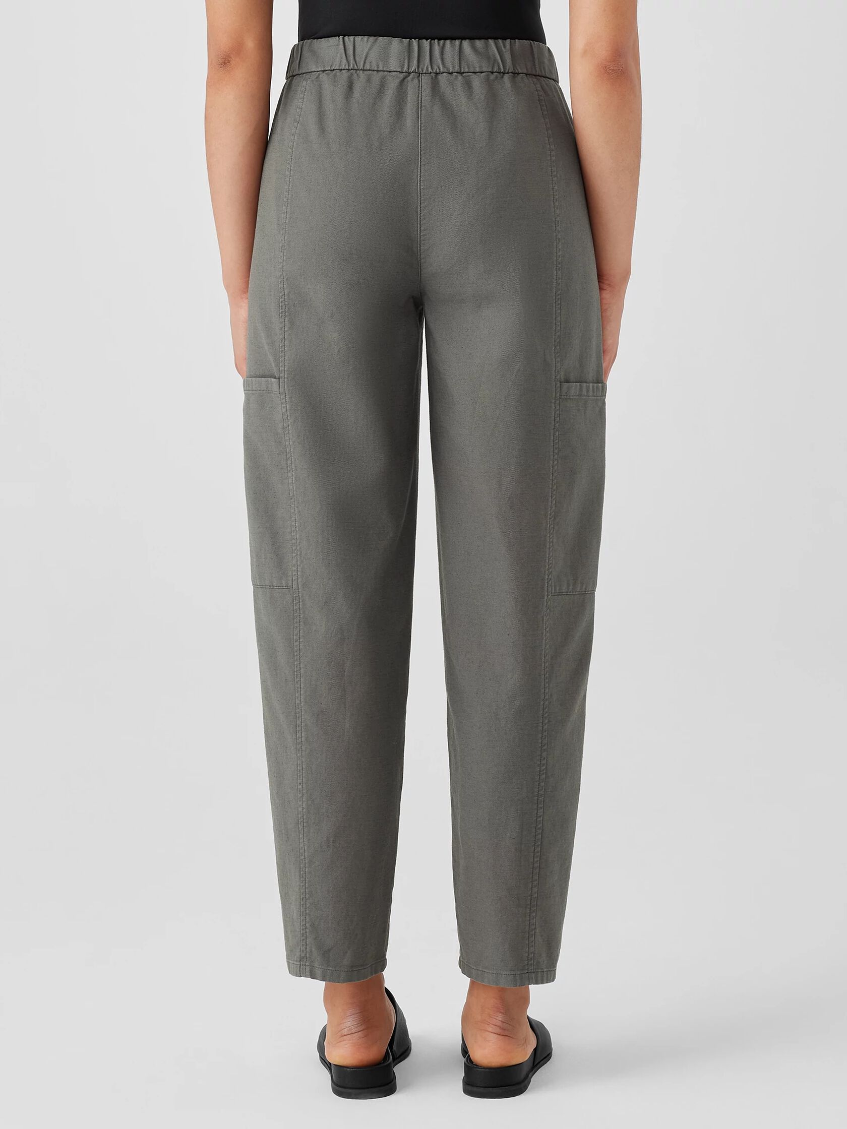 Cotton Hemp Stretch Lantern Pant