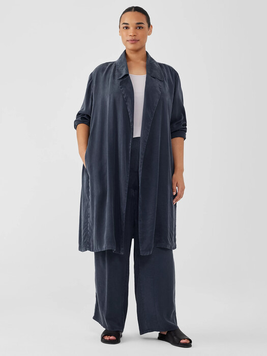 Sandwashed Twill Trench Coat