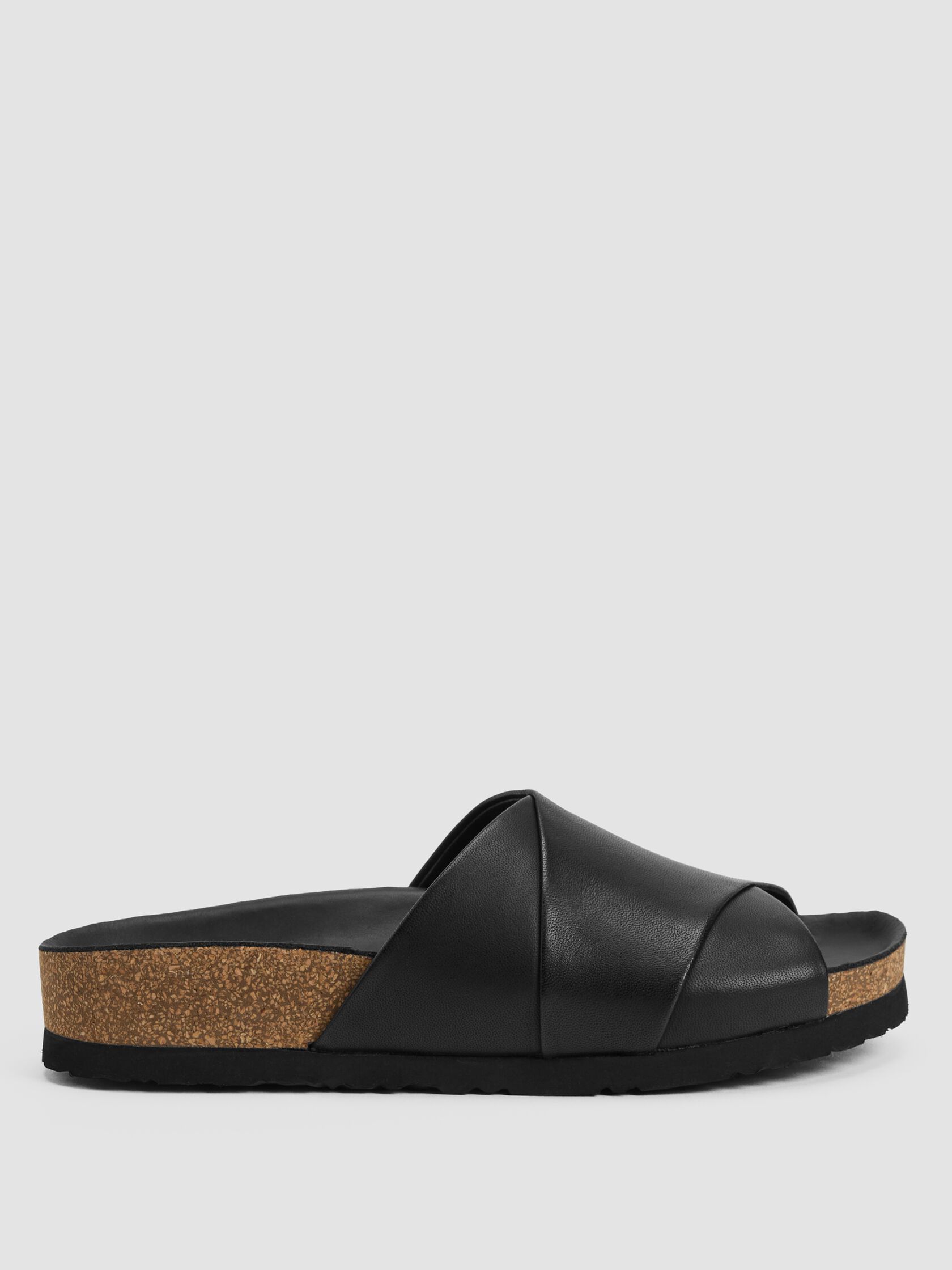 Code Nappa Leather Wedge Sandal