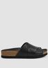 Code Nappa Leather Wedge Sandal