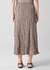 Crushed Silk Flared Skirt