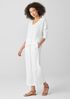 Organic Linen Cotton V-Neck Top