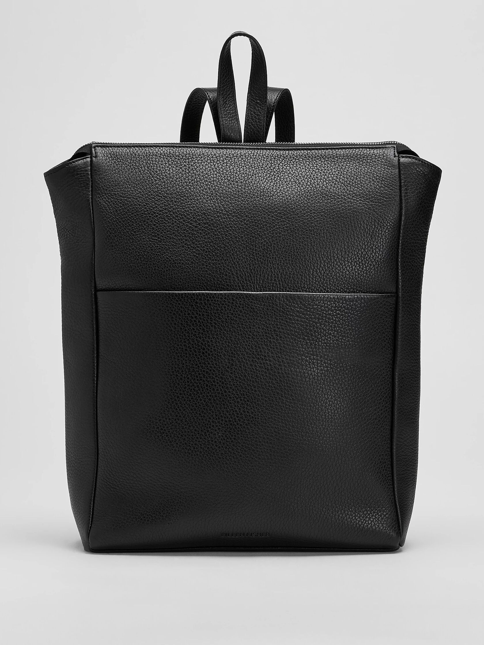 Grainy Italian Leather Backpack