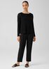 Organic Cotton Silk Cord Boatneck Top