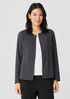 Organic Cotton Ponte Zip-Front Jacket