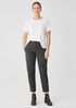 Cotton Hemp Stretch Tapered Pant