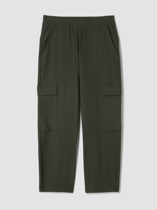 Washable Stretch Crepe Cargo Pant