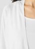 Organic Linen Cotton High Collar Cardigan