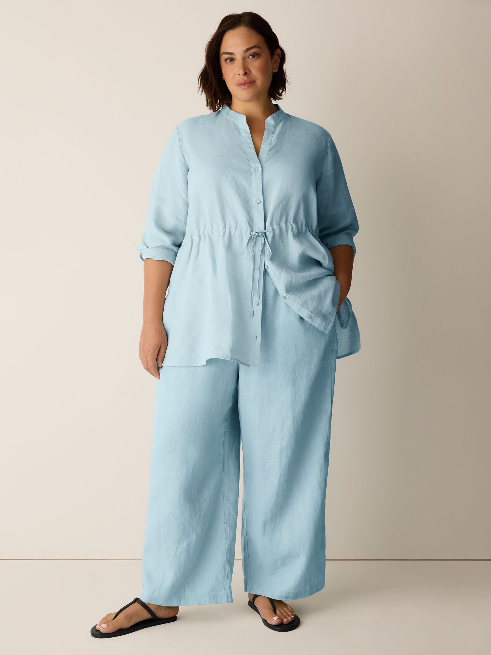 Organic Linen Wide-Leg Pant