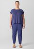 Organic Linen Cotton Jewel Neck Top
