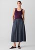 Airy Organic Cotton Twill Pocket Skirt