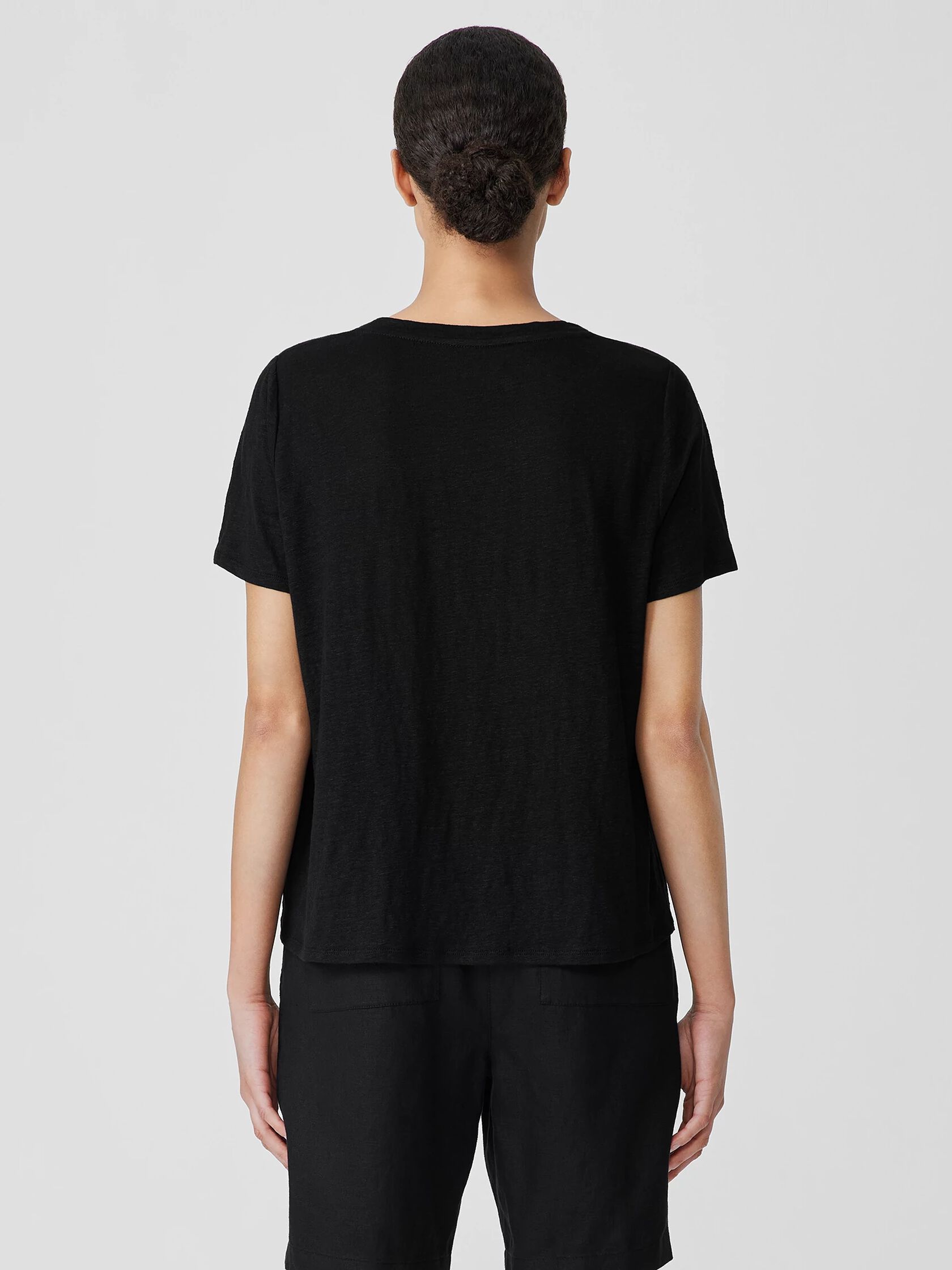 Organic Linen Jersey Crew Neck Tee