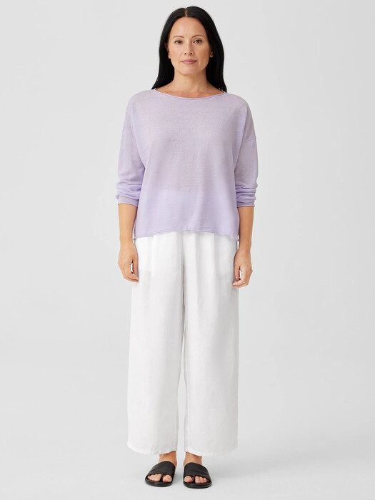 Organic Linen Cotton Jersey Box-Top