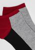 Cozy Recycled Nylon Cashmere Color-Blocked Ankle Sock