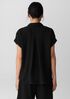 Organic Cotton Lofty Gauze Notch Collar Top