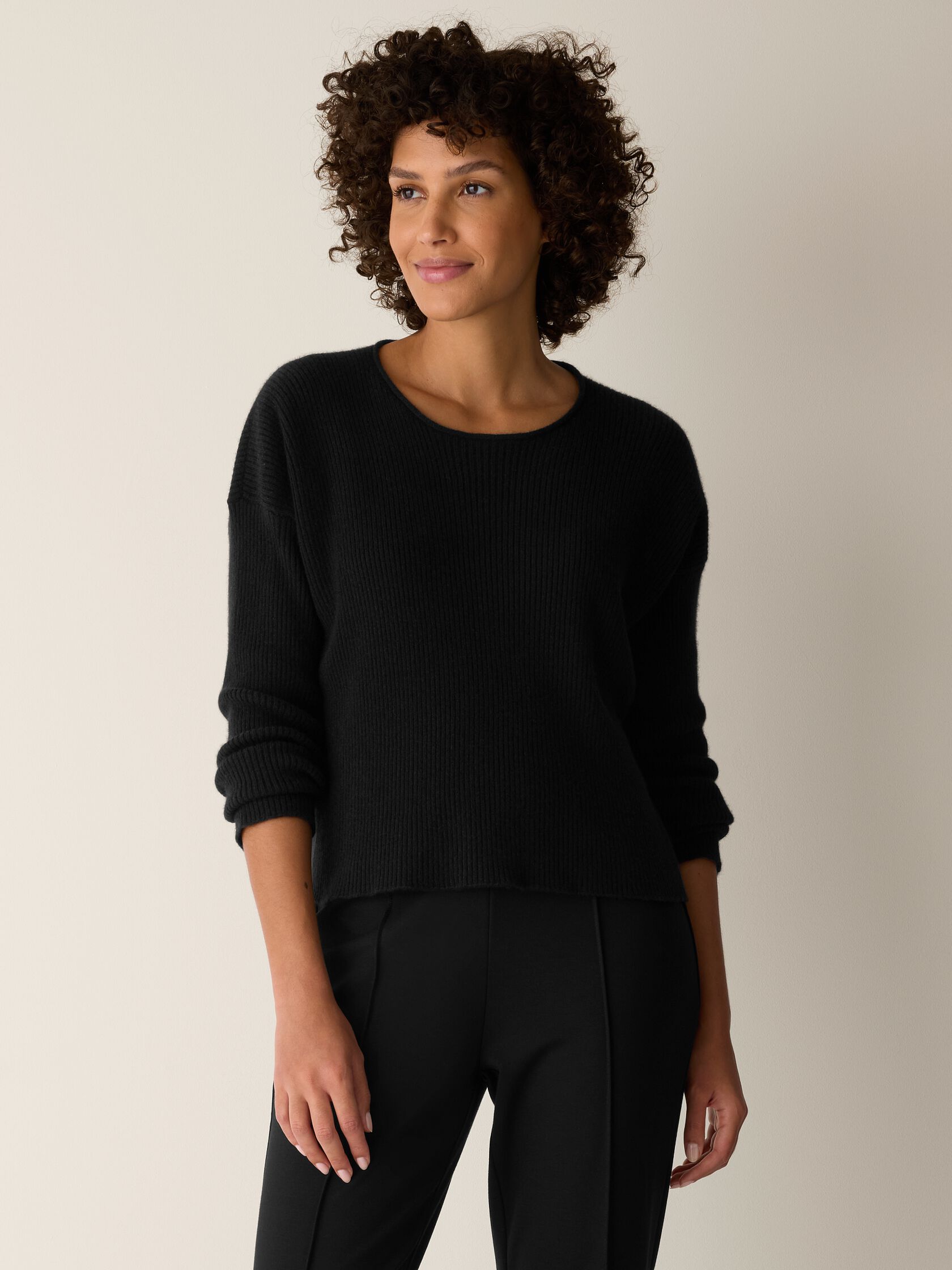 Italian Cashmere Crew Neck Top