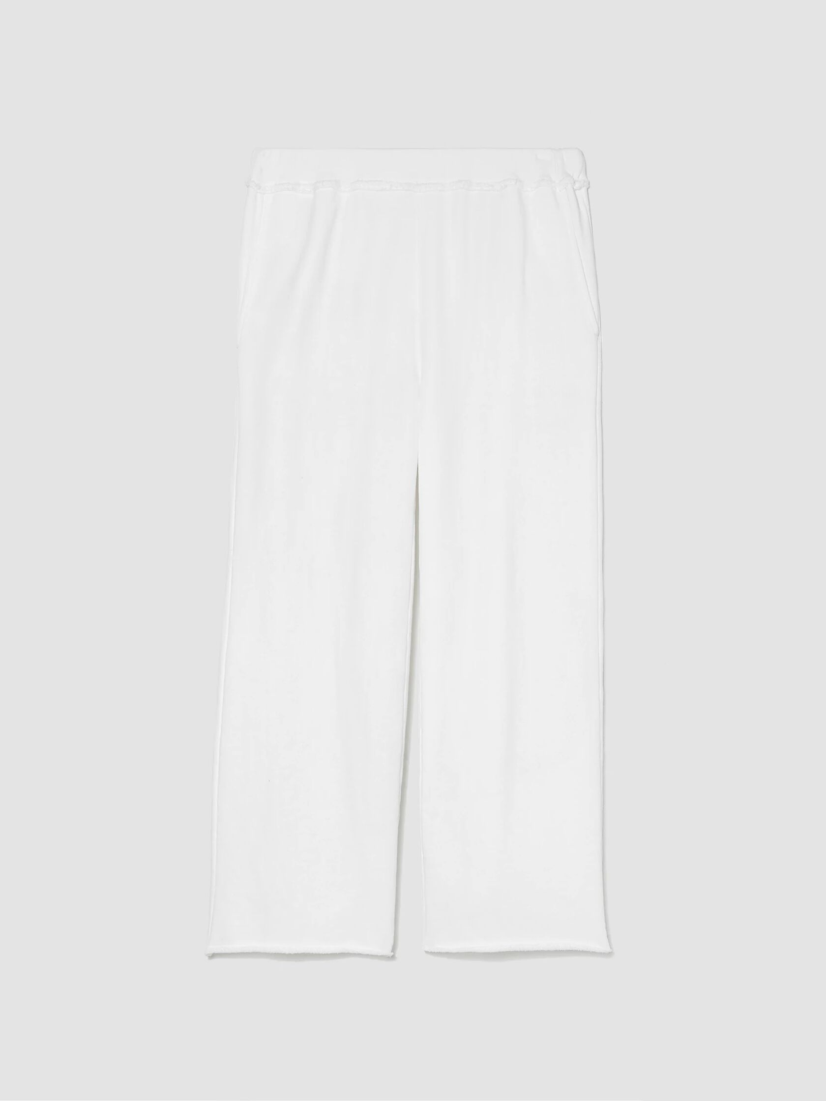 Lightweight Organic Cotton Terry Straight Pant