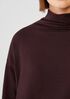 Cozy Brushed Terry Funnel Neck Box-Top
