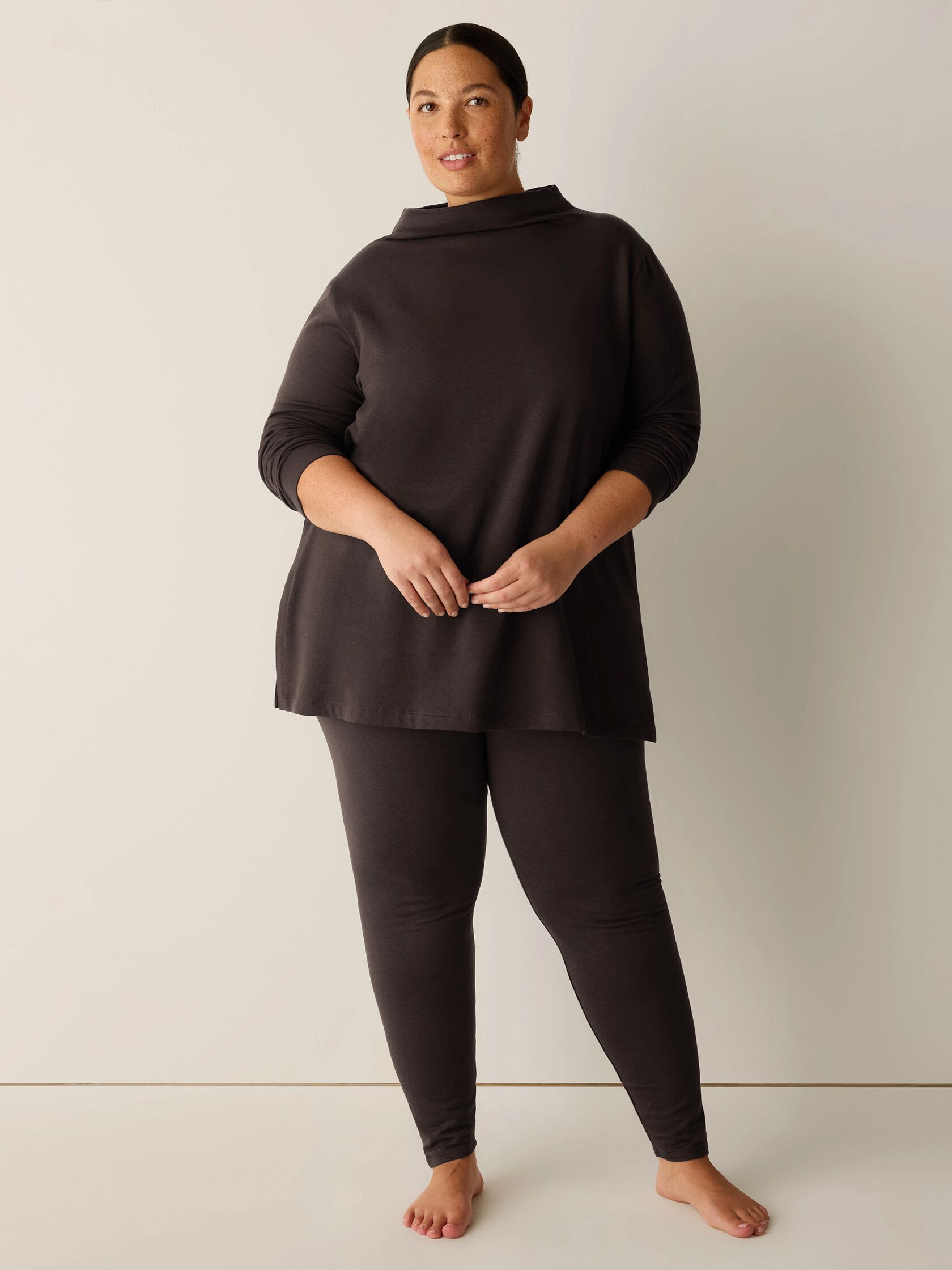 Cozy Brushed Terry Hug High-Waisted Leggings
