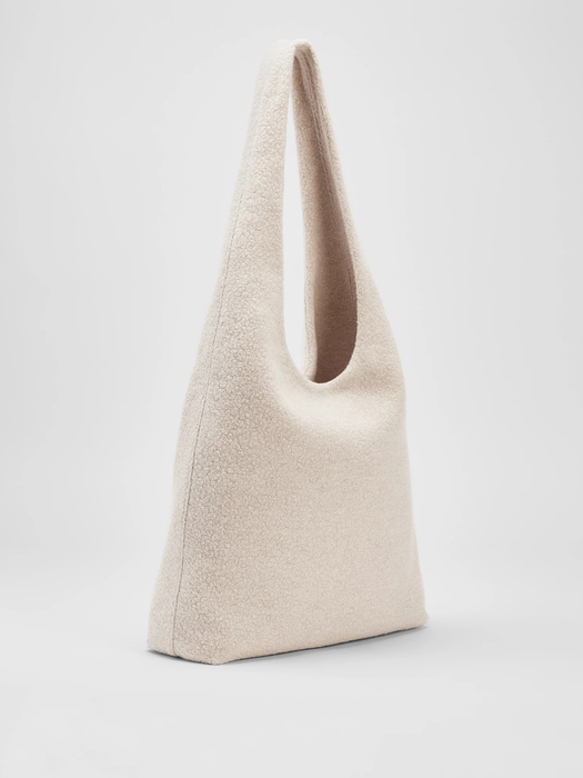 Boucle Wool Knit Shopper Tote