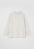 Recycled Cashmere Wool Mock Neck Box-Top