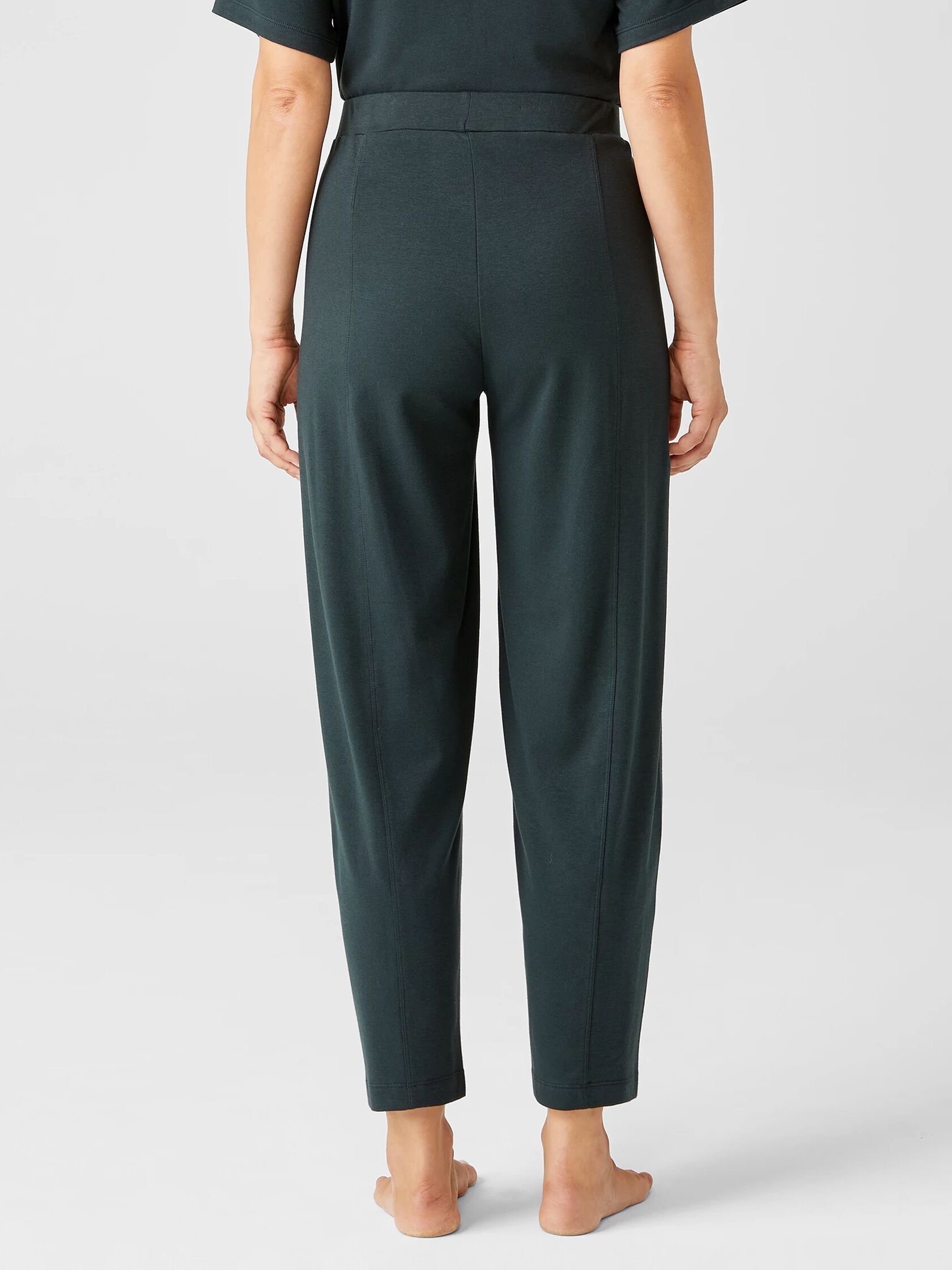 Cozy Organic Cotton Interlock Lantern Pant