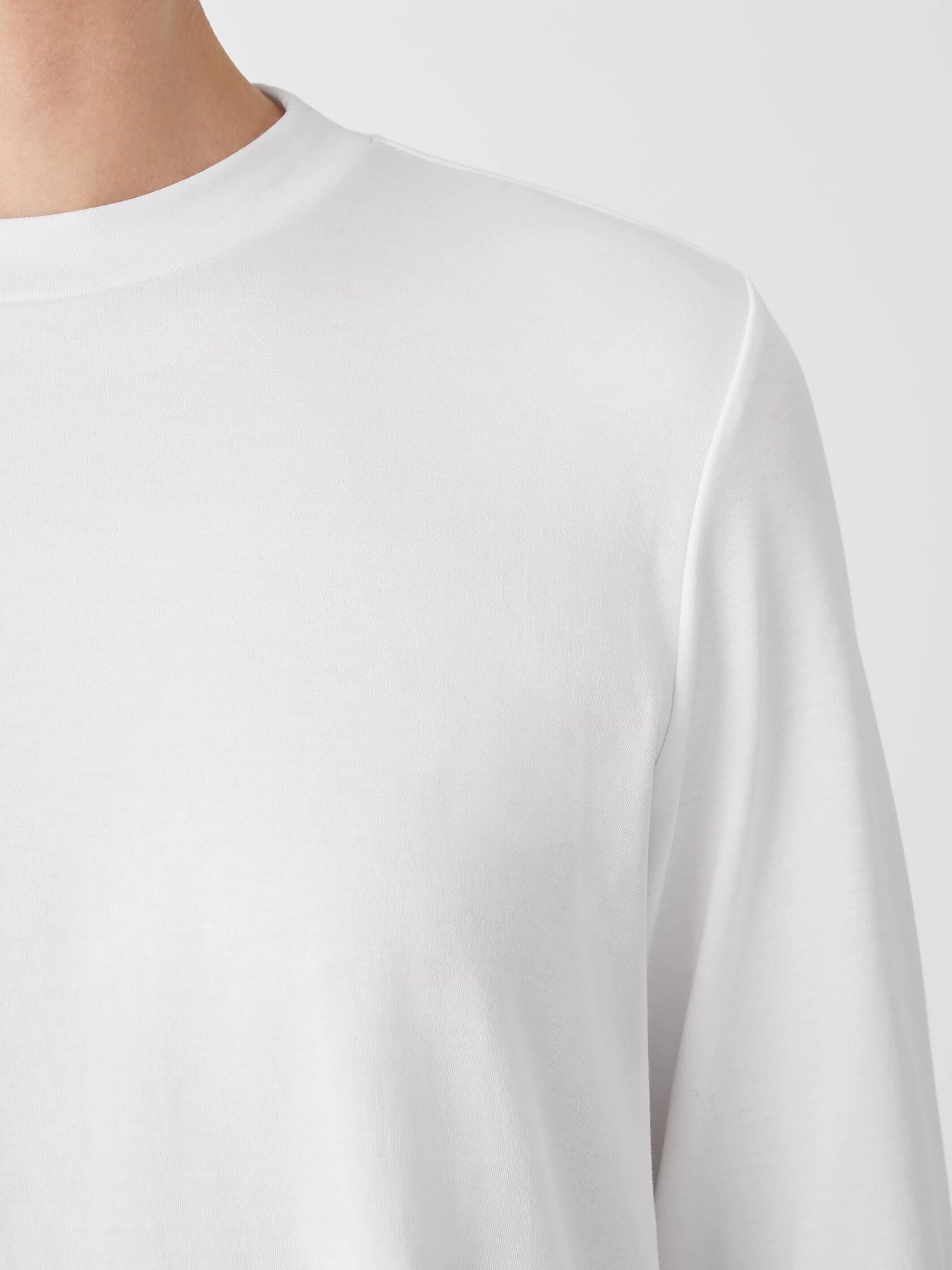 Organic Pima Cotton Interlock Mock Neck Top