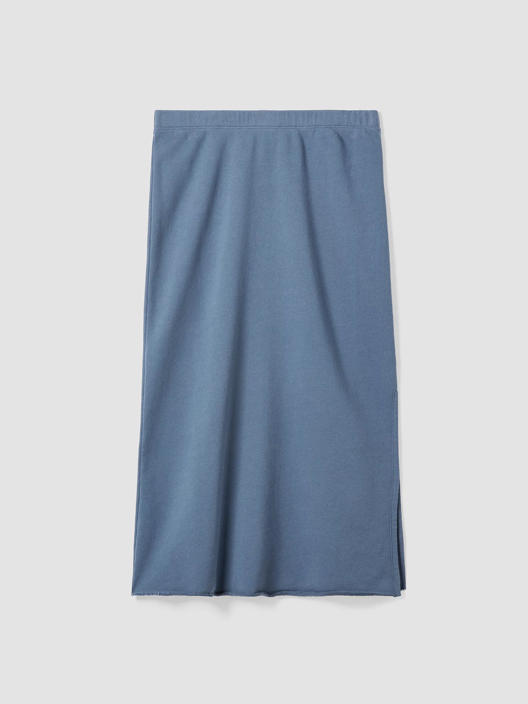 Organic Cotton French Terry A-Line Skirt