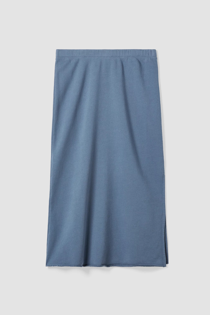 Organic Cotton French Terry A-Line Skirt