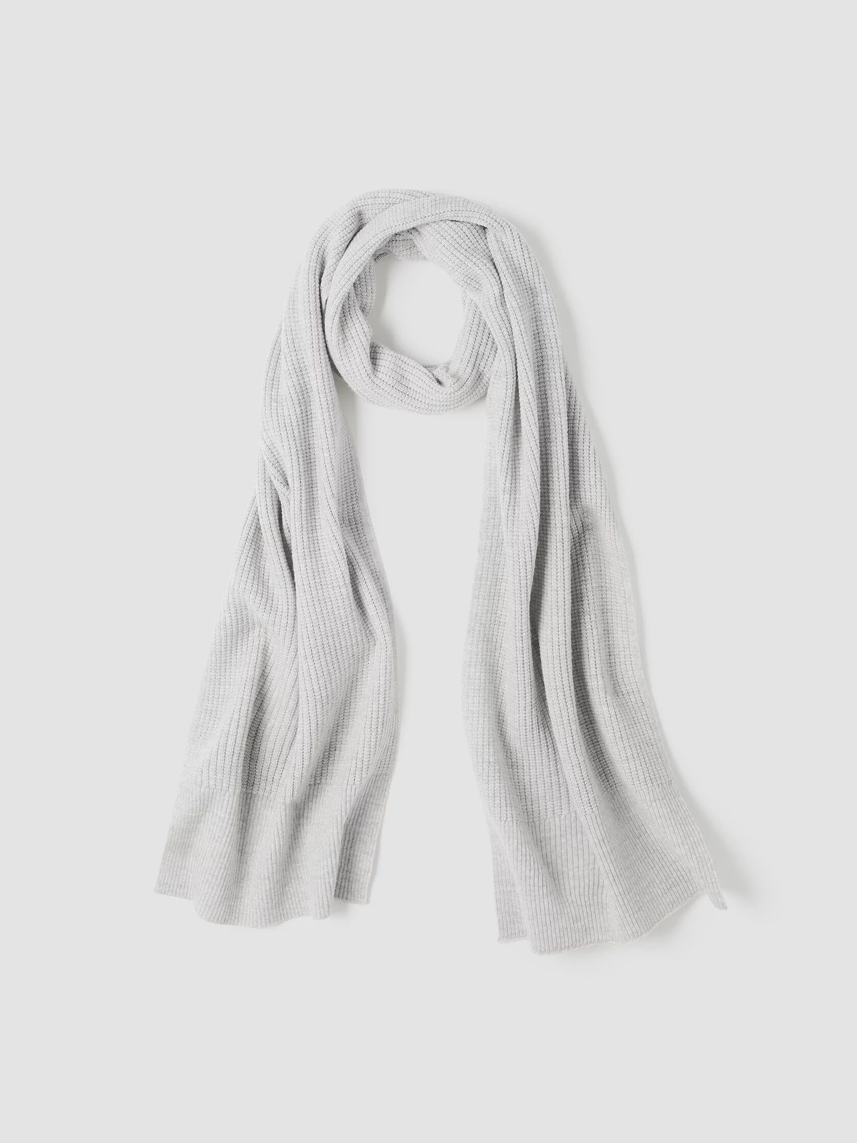 Merino Thermal Rib Scarf in Regenerative Wool