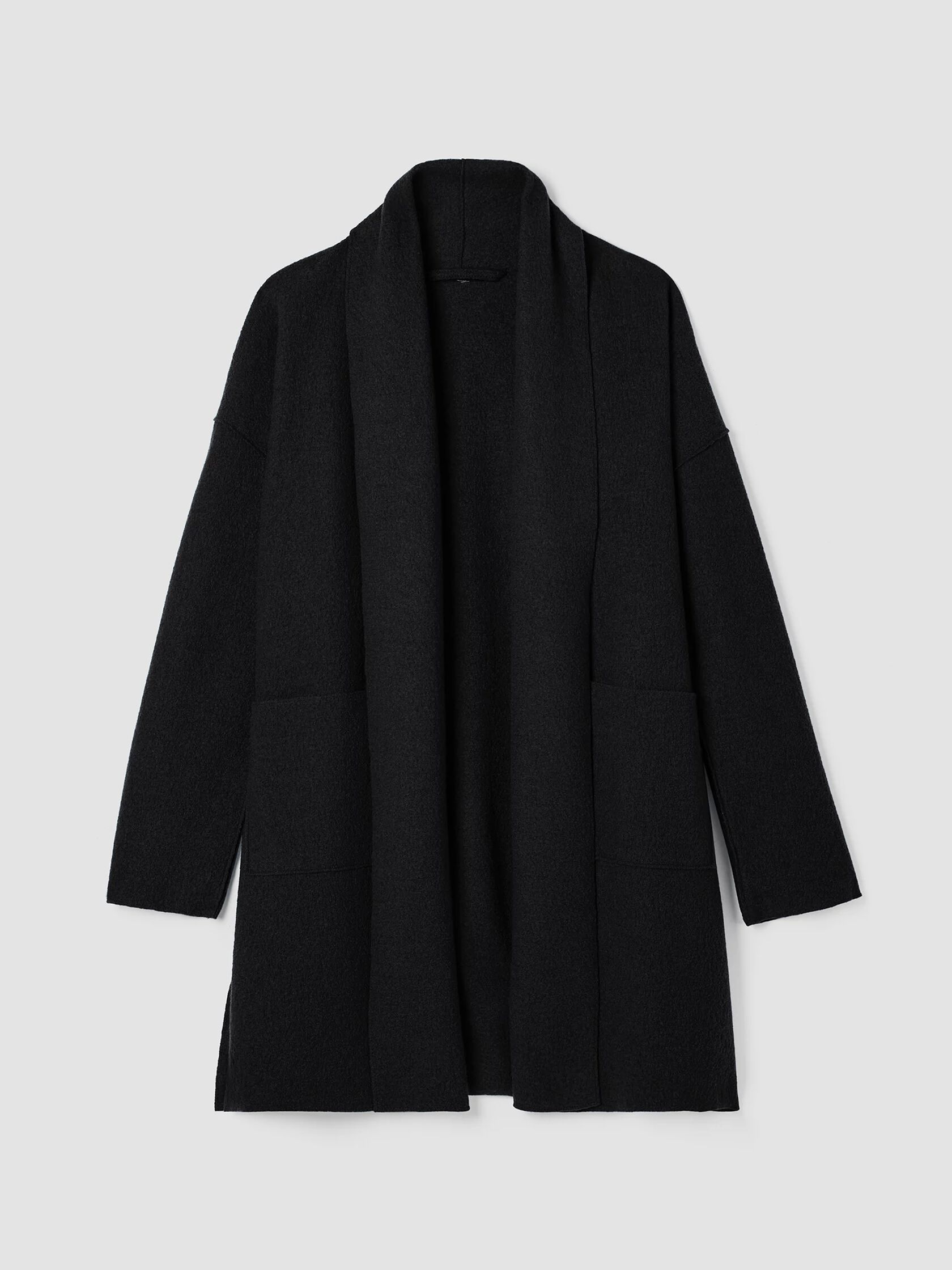 Lightweight Boiled Wool Coat