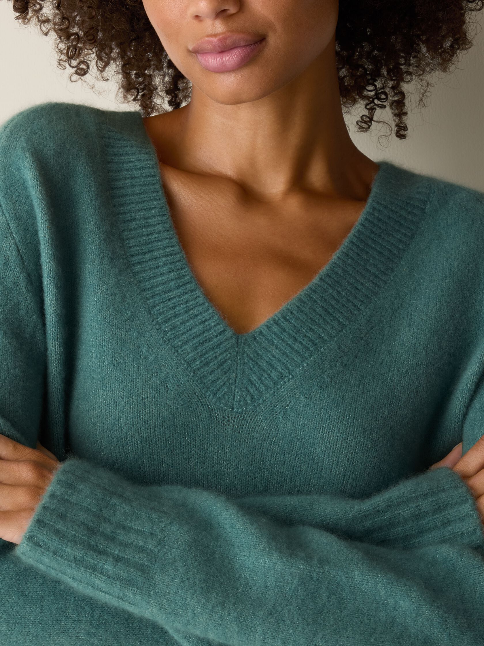Cashmere Silk Bliss V-Neck Top