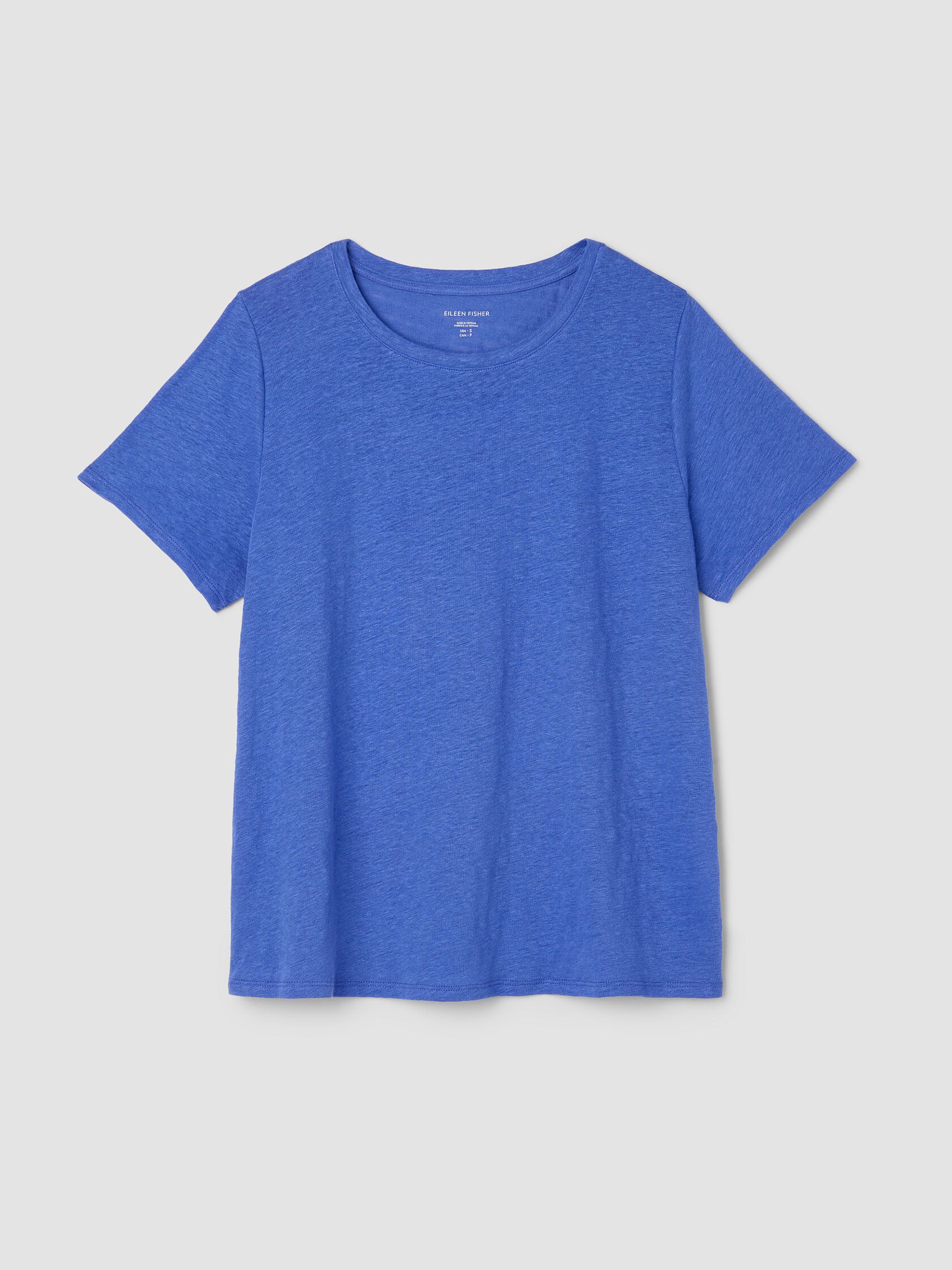 Organic Linen Jersey Crew Neck Tee